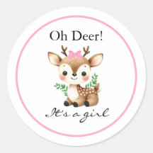 Oh Deer, het is een meisje Baby shower