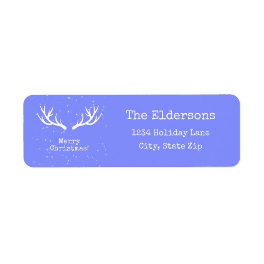 Oh Deer, het is kerstadreslabel Etiket (Voorkant)