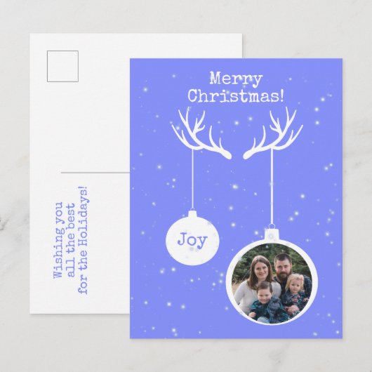 Oh Deer, het is kerstfeestdag Briefkaart (Voorkant / Achterkant)