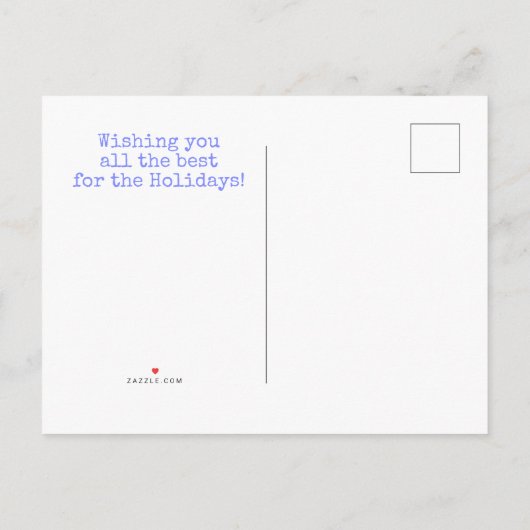 Oh Deer, het is kerstfeestdag Briefkaart (Achterkant)