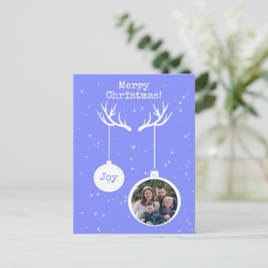 Oh Deer, het is kerstfeestdag Briefkaart (Staand voorkant)