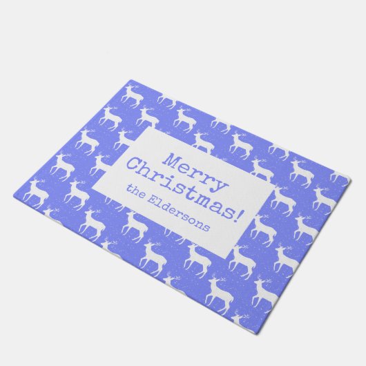 Oh Deer, het is kerstklep. Deurmat (Schuin)