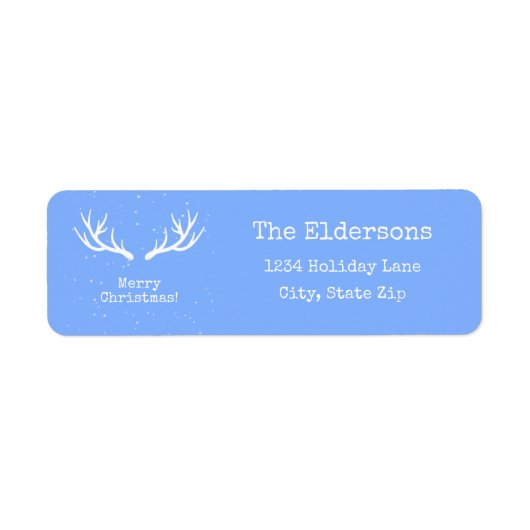 Oh Deer, het is Kerstmis - Adres Label (Voorkant)