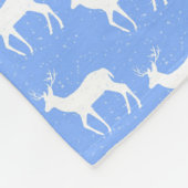 Oh Deer, het is Kerstmis... vlinderbak Fleece Deken (Hoek)