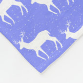 Oh Deer, het is kerstvlooienbanket Fleece Deken (Hoek)