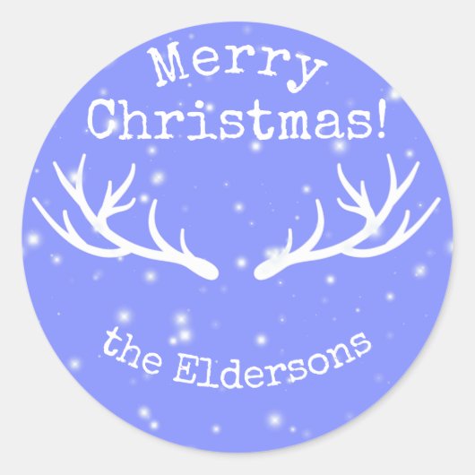 Oh Deer, het zijn kerstfeestdagen Stickers (Voorkant)