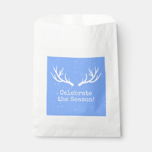 Oh Deer Holiday Favor Bags Bedankzakje (Voorkant)