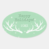 Oh Deer Holiday Sticker (Voorkant)