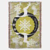 Oh Deer Holiday Throw Deken (Voorkant Verticaal)