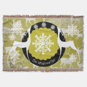 Oh Deer Holiday Throw Deken (Voorkant)