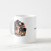 Oh Deer Huidige Grafische Stijl Koffiemok (Voorkant links)
