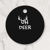 Oh Deer Hunter Rustic Outdoor Design Bedankjes Labels (Voorkant)
