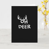 Oh Deer Hunter Rustic Outdoor Design Kaart (Gele Bloem)