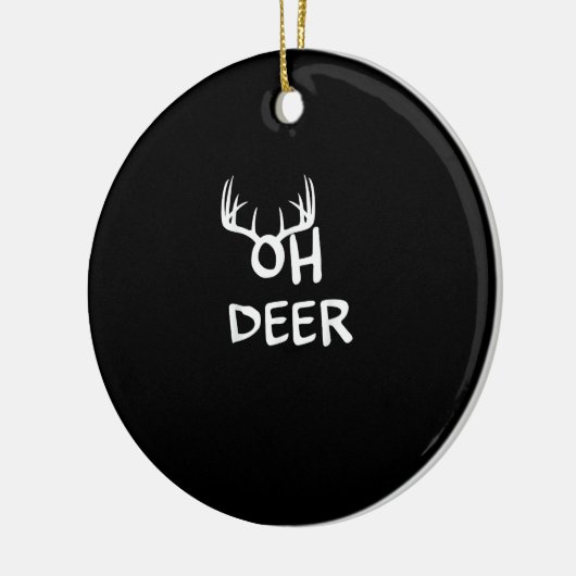 Oh Deer Hunter Rustic Outdoor Design Keramisch Ornament (Links)