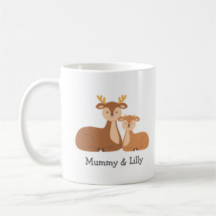 Oh Deer, I Love You – Custom Mama & Baby Deer Koffiemok