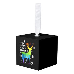 Oh Deer I_M Queer Funny Lgbt Lesbian Kerstmis Decoratie