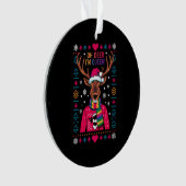 Oh Deer Ik ben Queer LGBT LGBTQ Gay Pride Lelijke  Ornament (voorkant)