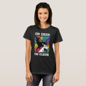  Oh Deer Ik ben Queer Rainbow Lgbt Pride Gay T-shirt (Voorkant volledig)