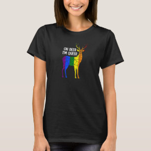 Oh Deer ik ben Queer Transgender Queer Lgbetq+ Lov T-shirt