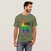 Oh Deer Im Queer LGBT Rainbow Gay Pride T-shirt (Voorkant volledig)
