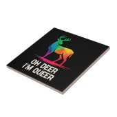 Oh Deer im Queer LGBT Tegeltje (Zijkant)