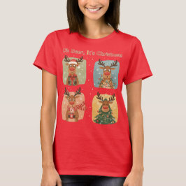 Oh Deer It’s Christmas Funny Design T-shirt