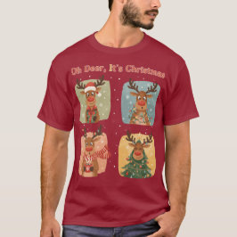 Oh Deer It’s Christmas Funny Design T-shirt