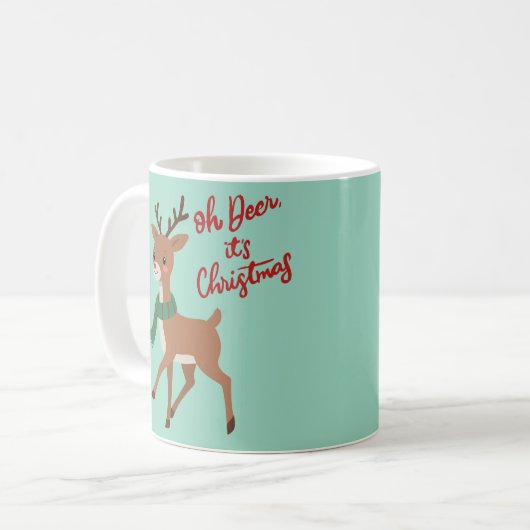 Oh deer... it’s Christmas! Koffiemok (Voorkant links)