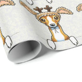 Oh Deer Italiaanse Greyhound Cadeaupapier (Rol Hoek)