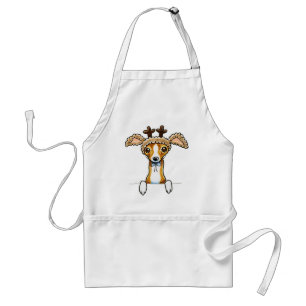 Oh Deer Italiaanse Greyhound Standaard Schort