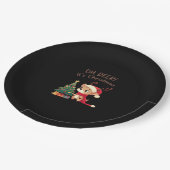 Oh Deer Its Christmas Modern Aesthetic Style  Papieren Bordje (Gekanteld)