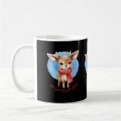 Oh Deer Its Christmas Retro Classic Design Koffiemok (Links)