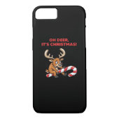 Oh Deer Its Christmas Stressed Reindeer With Sweet Case-Mate iPhone Case (Achterkant)