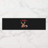 Oh Deer Its Christmas Stressed Reindeer With Sweet Waterfles Etiket (Enkel label)