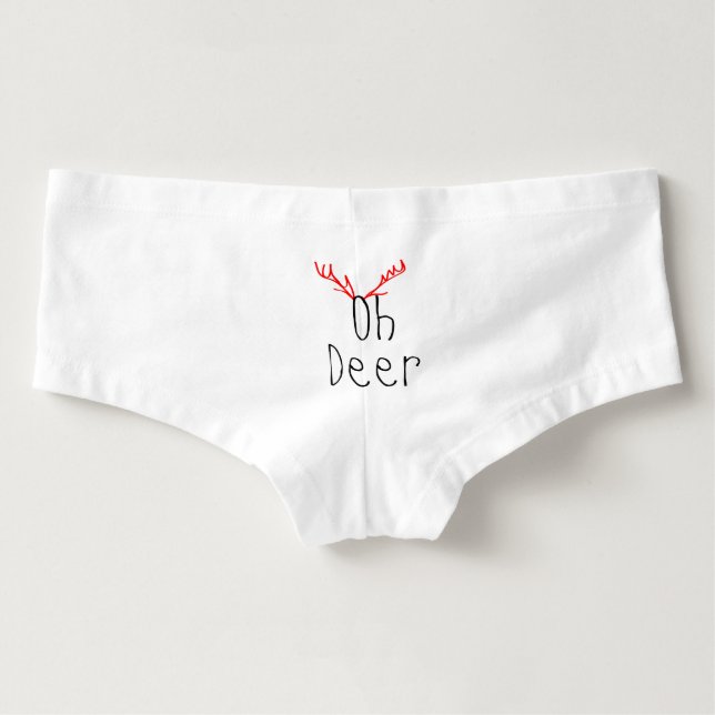 Oh Deer kerstboryshorts Slip (Achterkant)