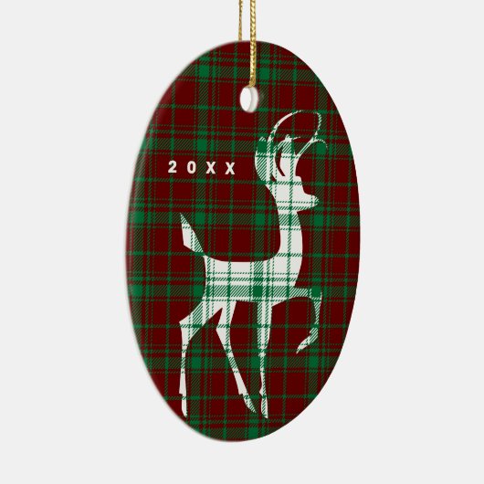 "Oh Deer" kerstcadeautje Keramisch Ornament (Rechts)