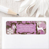 Oh Deer Kerstfeestdag Adresetiketten Etiket (Insitu)