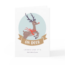 Oh Deer kerstkaart