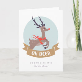 Oh Deer kerstkaart Feestdagen Kaart