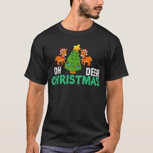 Oh Deer Kerstkerstkerstkerstkerstkerstkerstkerstke T-shirt (Voorkant)