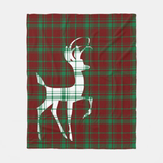 Oh Deer! Kerstmis Fleece Deken (Voorkant)