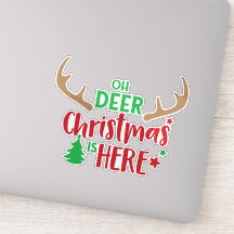 Oh Deer Kerstmis is hier, kerstboom, Antlers