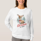 Oh Deer Kerstmis is hier T-shirt (Voorkant)