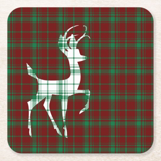 Oh Deer! Kerstmis Kartonnen Onderzetters (Voorkant)