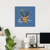 Oh DEER | Kerstmis Poster (Thuiskantoor)