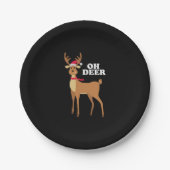 Oh Deer - kerstrender Papieren Bordje (Voorkant)