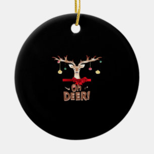 Oh Deer Klassieke Sfeer Keramisch Ornament