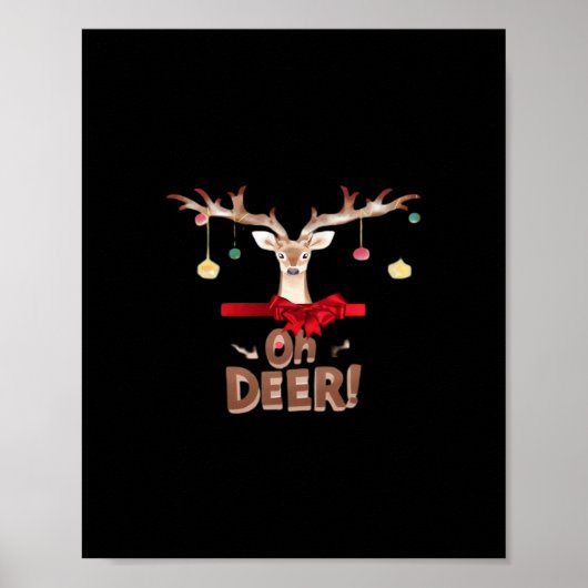 Oh Deer Klassieke Sfeer Poster (Voorkant)