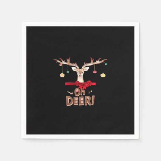 Oh Deer Klassieke Sfeer  Servet (Voorkant)