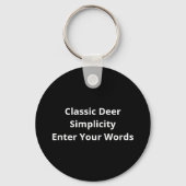 Oh Deer Klassieke Sfeer Sleutelhanger (Achterkant)